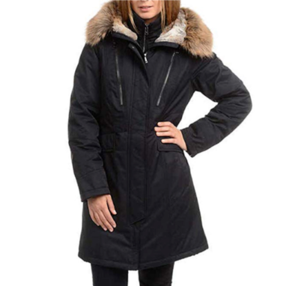 1 Madison Expedition Women's Faux Fur Hooded Parka - Picture 3 of 6